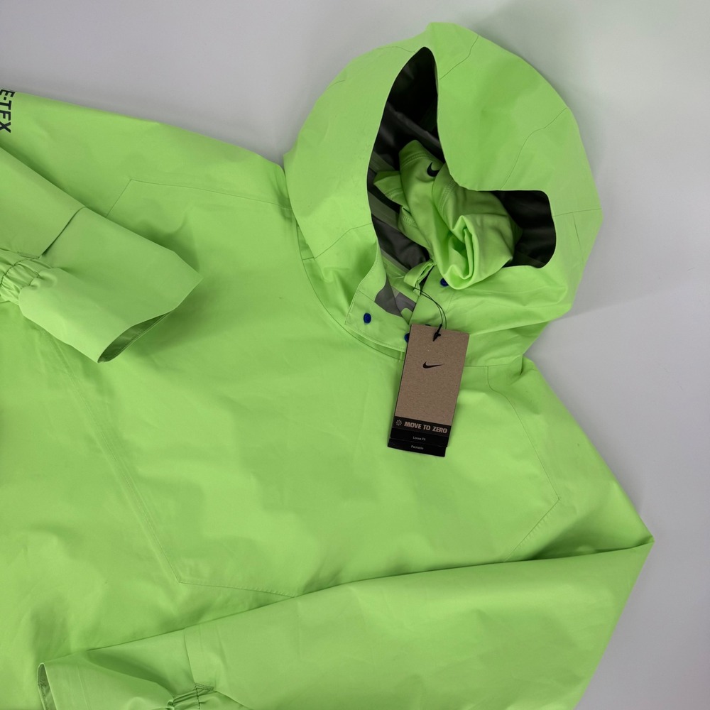 Nike Trail Womens GORE-TEX INFINIUM Hooded Jacket Neon Green Size S‎ NWT